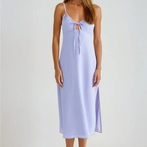 Lavender Sleeveless Midi Dress